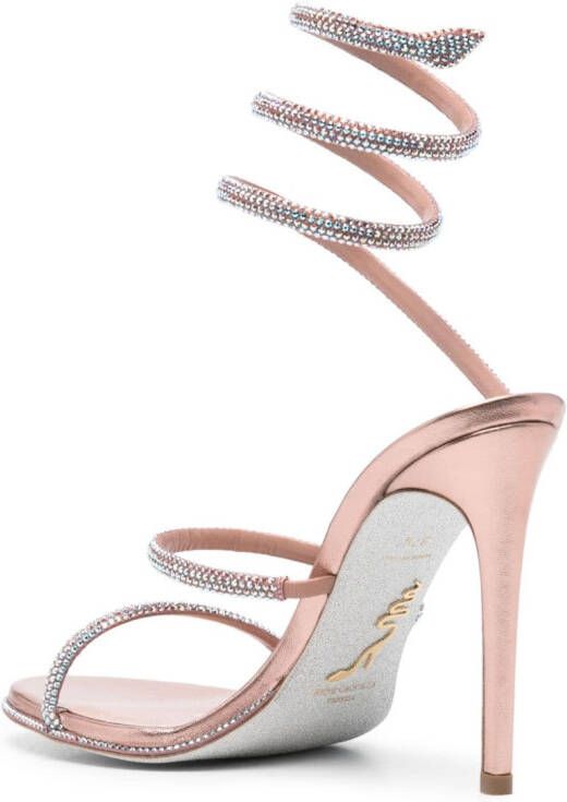René Caovilla Cleo Burano 105mm sandals Pink