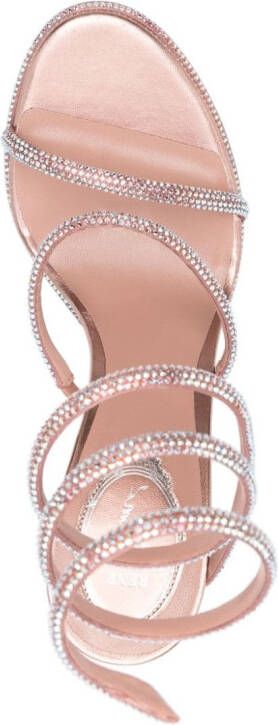 René Caovilla Cleo Burano 105mm sandals Pink