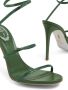 René Caovilla Cleo crystal 105mm sandals Green - Thumbnail 4