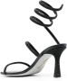 René Caovilla Cleo crystal 85mm sandals Black - Thumbnail 3