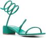 René Caovilla Cleo crystal-embellished 40mm sandals Green - Thumbnail 2