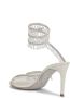 René Caovilla Cleo embellished 80mm sandals Silver - Thumbnail 3