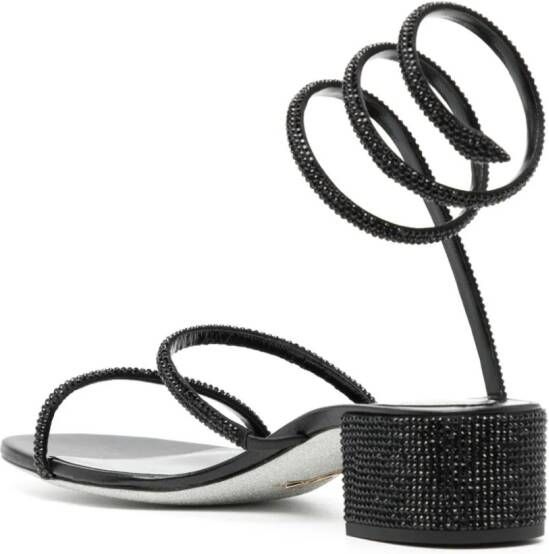 René Caovilla Cleo embellished sandals Black