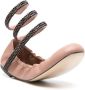 René Caovilla Cleo leather ballerina shoes Pink - Thumbnail 2