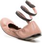 René Caovilla Cleo leather ballerina shoes Pink - Thumbnail 3