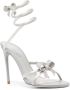 René Caovilla CLEO IVORY SANDAL WITH BOWS Grey - Thumbnail 2