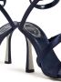 René Caovilla Cleopatra 105mm satin sandals Blue - Thumbnail 5