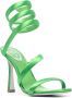 René Caovilla Cleopatra 105mm satin sandals Green - Thumbnail 2