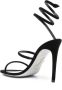 René Caovilla Cleopatra 105mm suede sandals Black - Thumbnail 3