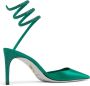 René Caovilla crystal ankle strap pumps Green - Thumbnail 3