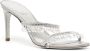 René Caovilla crystal-embellished 80mm mules Silver - Thumbnail 2