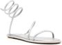 René Caovilla crystal-embellished flat sandals Grey - Thumbnail 2
