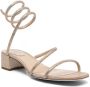 René Caovilla crystal-embellished heeled sandals Neutrals - Thumbnail 2