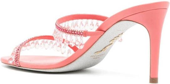 René Caovilla crystal-embellished sandals Pink