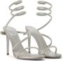 René Caovilla crystal-embellished wraparound sandals Silver - Thumbnail 2