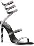 René Caovilla crystal-embellished wraparound-style sandals Black - Thumbnail 2