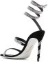 René Caovilla crystal-embellished wraparound-style sandals Black - Thumbnail 3