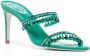 René Caovilla crystal-strap 85mm sandals Green - Thumbnail 2