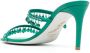 René Caovilla crystal-strap 85mm sandals Green - Thumbnail 3