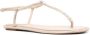 René Caovilla Diana crystal-embellished flat sandals Neutrals - Thumbnail 2