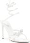 René Caovilla embellished leather sandals White - Thumbnail 2