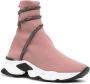 René Caovilla glitter-wrap sock-ankle sneakers Pink - Thumbnail 2