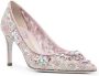 René Caovilla Hina lace-embellished pumps Pink - Thumbnail 2