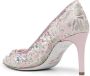 René Caovilla Hina lace-embellished pumps Pink - Thumbnail 3