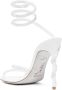 René Caovilla jewelled stiletto sandals White - Thumbnail 3