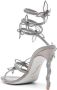 René Caovilla Margot 105mm crystal-embellished sandals Grey - Thumbnail 3