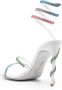 René Caovilla Margot 105mm crystal-embellished sandals White - Thumbnail 3
