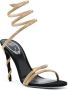 René Caovilla Margot 120mm leather sandals Gold - Thumbnail 2