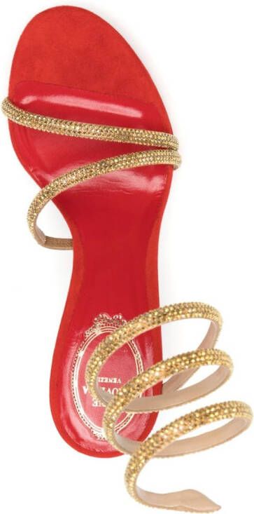 René Caovilla Margot 120mm open-toe sandals Red