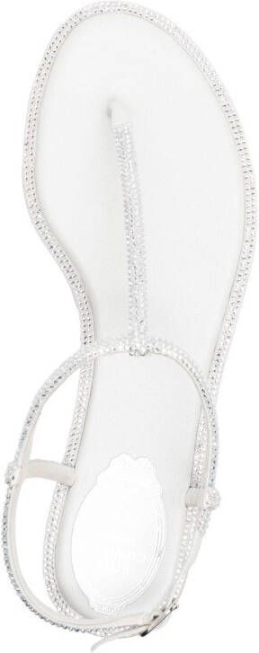 René Caovilla Moonlight thong-strap sandals White
