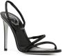 René Caovilla open-toe crystal-embellished sandals Black - Thumbnail 2