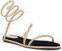 René Caovilla rhinestone-embellished flat sandals Gold - Thumbnail 2