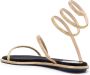 René Caovilla rhinestone-embellished flat sandals Gold - Thumbnail 3