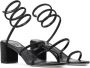 René Caovilla rhinestone-embellished satin sandals Black - Thumbnail 2