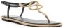 René Caovilla snake crystal embellished flat sandals Black - Thumbnail 2