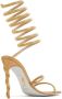 René Caovilla spiral-design heeled sandals Gold - Thumbnail 3