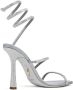 René Caovilla spiral-design heeled sandals Silver - Thumbnail 3