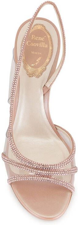 René Caovilla strappy open-toe heels Pink
