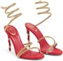 René Caovilla wraparound crystal-embellished sandals Gold - Thumbnail 5