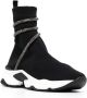 René Caovilla wraparound-strap sock sneakers Black - Thumbnail 2