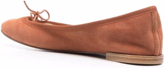 Repetto bow detail ballerina shoes Brown
