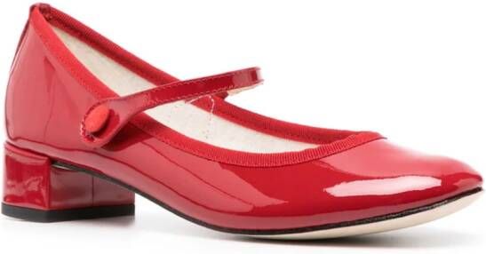 Repetto Lio Mary Jane 35mm leather pumps Red