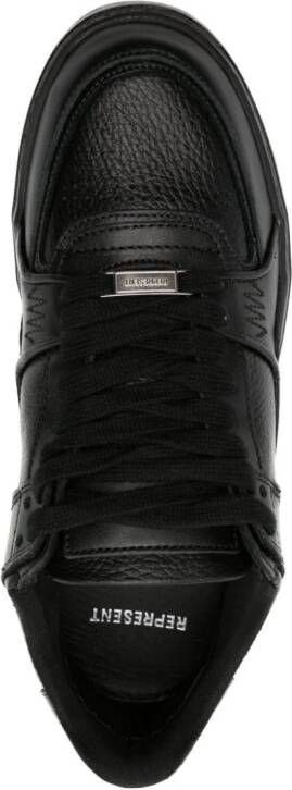 Represent Apex panelled leather sneakers Black