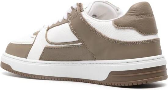 Represent Apex panelled leather sneakers Neutrals