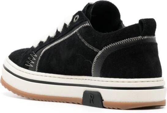 Represent suede lace-up sneakers Black