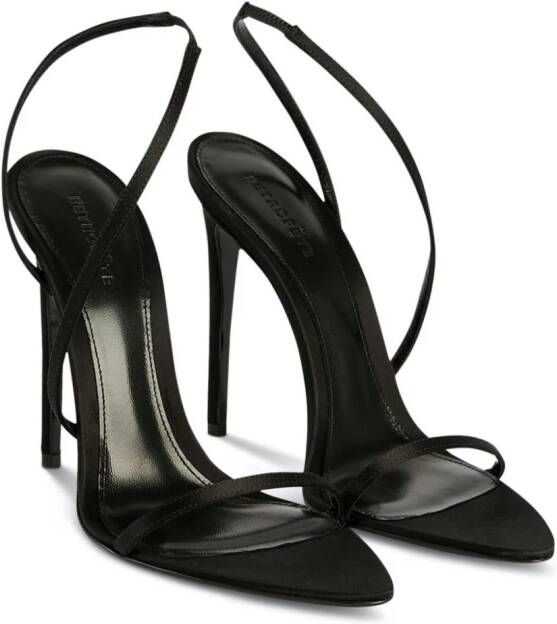Retrofete Naomi 110mm leather sandals Black